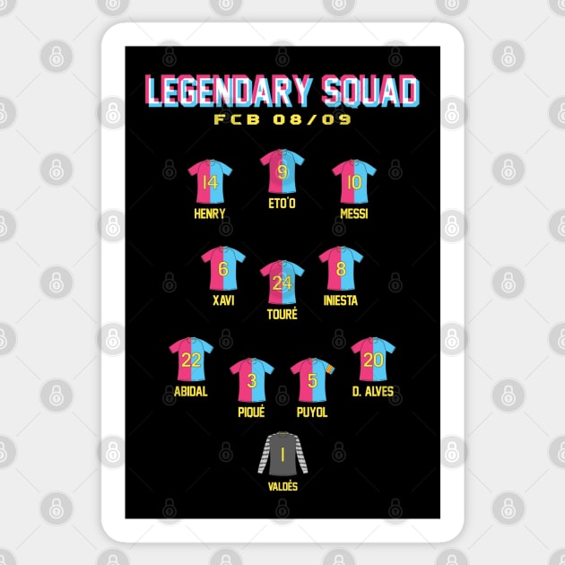 FC Barcelona Legendary 08/09 Squad Sticker by dhaniboi